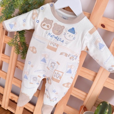 Macacão Trape Zape - Amiguinhos da Natureza - Areia 